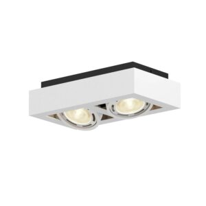 Arcchio Deckenlampe Ronka 9624448 Modern in Weiß aus Aluminium 2-flammig GU10 Wohnzimmerleuchte