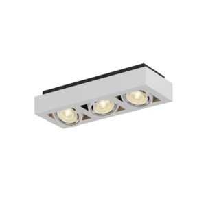 Arcchio Deckenlampe Ronka 9624450 Modern in Weiß aus Aluminium 3-flammig GU10 Wohnzimmerleuchte