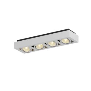Arcchio Deckenlampe Ronka 9624452 Modern in Weiß aus Aluminium 4-flammig GU10 Wohnzimmerleuchte
