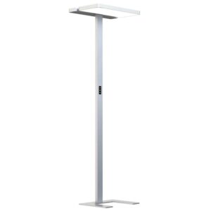 Arcchio LED Bürostehleuchten Aila 9968007 Dimmbar mit Bewegungsmelder Modern in Alu aus Aluminium 1-flammig Arbeitszimmerleuchte