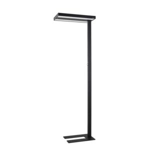 Arcchio LED Bürostehleuchten Logan 9968056 Dimmbar mit Bewegungsmelder Modern in Schwarz aus Aluminium 1-flammig Arbeitszimmerleuchte