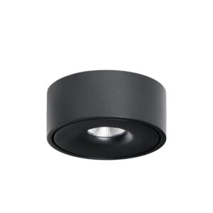 Arcchio LED Deckenleuchte Rotari 10001652 Modern in Schwarz aus Aluminium 1-flammig Wohnzimmerleuchte
