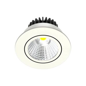 Arcchio LED Hochvolt Einbaustrahler Zarik 10017435 Modern in Weiß aus Aluminium 1-flammig Wohnzimmerleuchte