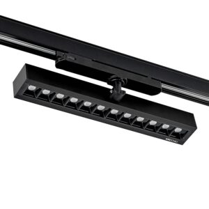 Arcchio LED Stromschienenstrahler Millay 9654016 Modern in Schwarz aus Aluminium 1-flammig Arbeitszimmerleuchte