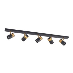 Arcchio Strahler Evaro 9613125 Modern in Schwarz aus Metall 5-flammig GU10 Wohnzimmerleuchte