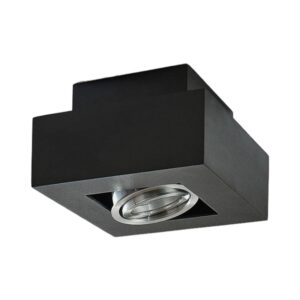 Arcchio Strahler Vince 9621706 Modern in Schwarz aus Aluminium 1-flammig GU10 Flurleuchte