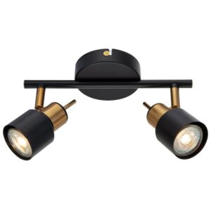 Arte Lamp Deckenstrahler Almach 2-flammig schwenkbar Schwarz GU10