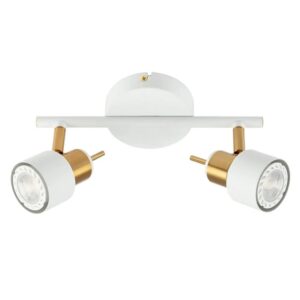 Arte Lamp Deckenstrahler Almach 2-flammig schwenkbar Weiß GU10