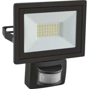 Außenstrahler mit Bewegungssensor FLS 14W - LED Aluminium Schwarz