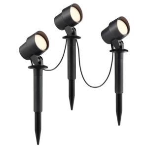 Brilliant LED-Außenspießleuchte Kamara Schwarz 20