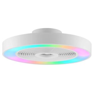 Brilliant LED-Deckenleuchte Catania mit Ventilator Weiß Ø 48