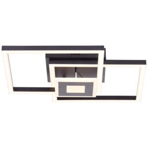 Brilliant LED-Deckenleuchte Lenora Schwarz 40 cm x 40 cm
