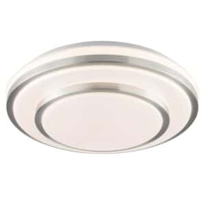 Brilliant LED-Deckenleuchte Nivaro Silber Weiß Ø 29