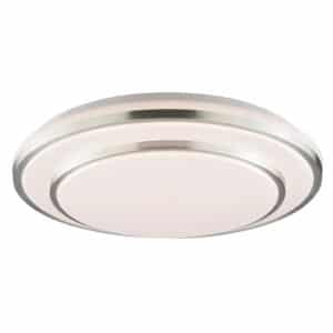 Brilliant LED-Deckenleuchte Nivaro Silber-Weiß Ø 39 cm