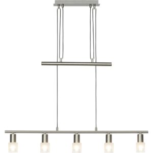 Brilliant LED-Pendelleuchte Lea 5-flammig Eisen und Chrom