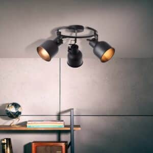 Brilliant Spotspirale Rolet 3-flammig Schwarz