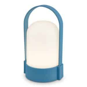 Brilo Akku-LED-Tischleuchte Blau Ø 8