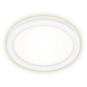 Brilo LED-Außenleuchte Frankfurt Weiß rund Ø 21 cm