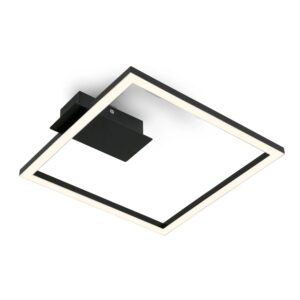 Brilo LED-Deckenleuchte Nici Warmweiße Lichtfarbe Schwarz 26