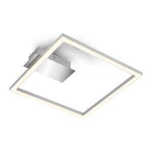 Brilo LED-Deckenleuchte Nici Warmweiße Lichtfarbe Silber 26