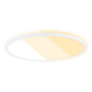Brilo LED Panel Slim CTS Schalter Flach Backlight Weiß Ø 42 cm x2