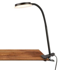 Briloner LED-Klemmleuchte PLEGG Kabelschalter Schwenkbar Lichtkante Schwarz
