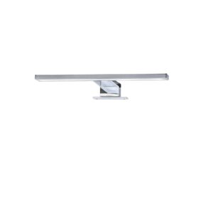 Briloner LED Spiegelleuchte Dun Neutralweiß Spritzwasserschutz 30 cm Chrom