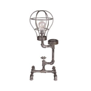 DELUKE Solar-Leuchte CELLE Stahl Antik-Silber 56