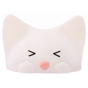 EGGY&FRIENDS Catty Cat LED-Akku-Nachtlicht Dimmbar Silikon RGBW mit Soundeffekt