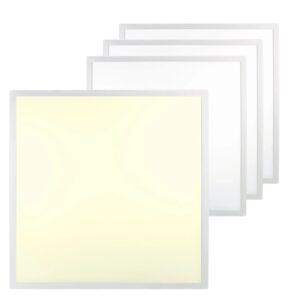 ENOVALITE 4er Pack LED Panel 62x62cm Deckenleuchte 36W 3600Lm 3000K Warmweiß Rasterleuchte mit Philips Driver