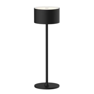 ENOVALITE Akkutischleuchte LED Dimmbar CCT Einstellbar 2700-6500K IP44 Kabellos Schwarz