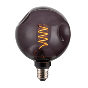 ENOVALITE LED E27 Filament Leuchtmittel 4W 1800K Dimmbar Warmweiß Rauchglas Dekorative Lampe