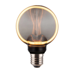 ENOVALITE LED Filament Leuchtmittel CIRCLE Smoke E27 Dimmbar Warmweiß Rauchglas Optik