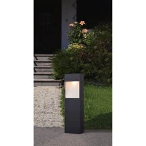 Eglo LED Außen-Sockelleuchte Manfria Anthrazit-Weiß 10 W