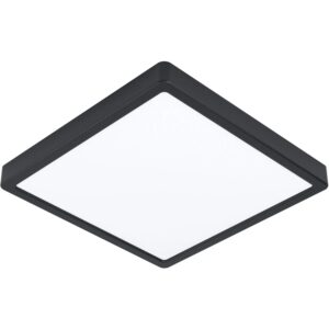 Eglo LED-Deckenleuchte Argolis 2 eckig Schwarz Weiß