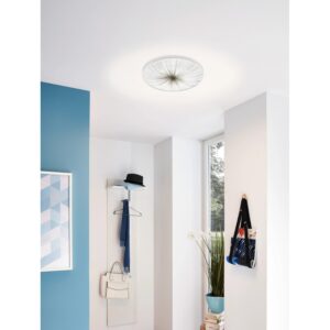 Eglo LED-Deckenleuchte Nieves Weiß-Silber 41 cm