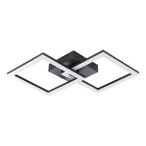 Eglo LED-Deckenleuchte Palmaves-E 3.000 K 7 cm x 31 cm Schwarz