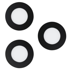 Eglo LED-Einbauleuchte Fueva-Z 3er Set Schwarz Tunable White und RGB