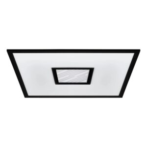 Eglo LED-RGB/CCT-Deckenleuchte Bordonara 45 cm x 45 cm Schwarz-Weiß