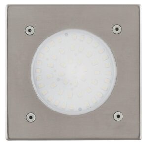Eglo LED-Solar Bodeneinbauleuchte 115 mm x 115 mm x 130 mm Edelstahl