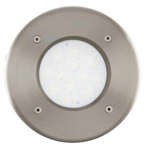 Eglo LED-Solar Bodeneinbauleuchte Ø 115 mm x 130 mm Edelstahl