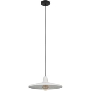 Eglo Pendelleuchte Miniere 1-flammig 40 W Schwarz-Grau