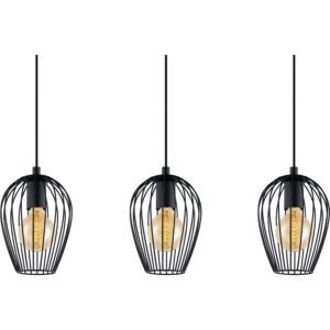 Eglo Pendelleuchte Newtown Schwarz 3-flammig
