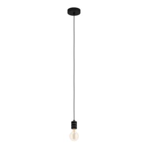 Eglo Pendelleuchte Yorth Nickel-Schwarz Ø 5 cm x 150 cm 1-flammig