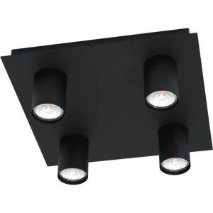 Eglo Spotleuchte Valcasotto 4-flammig GU10 Schwarz 4