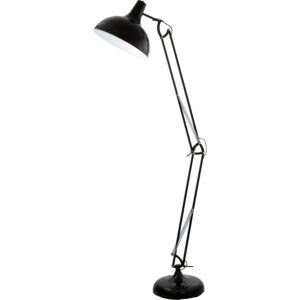 Eglo Stehleuchte Borgillio Stahl Schwarz 190 cm