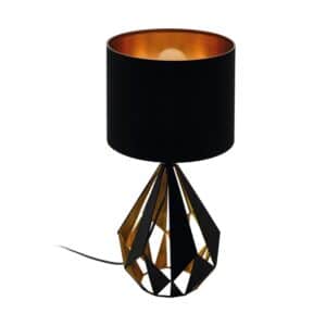 Eglo Tischleuchte Carlton 5 Schwarz Ø 25 cm x 51 cm 1-flammig