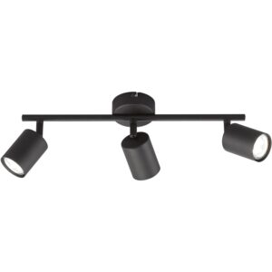 Fischer & Honsel Deckenleuchte Vano 3-flammig Schwarz 42 x 8 cm