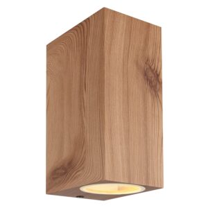 Globo Außenleuchte Veronika Aluminium Druckguss 2 x GU10 Holzoptik