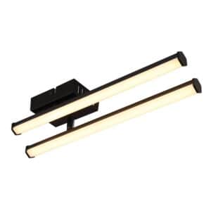 Globo Deckenleuchte Kirina Kunststoff Schwarz matt LED 500 x 70 x 84 mm